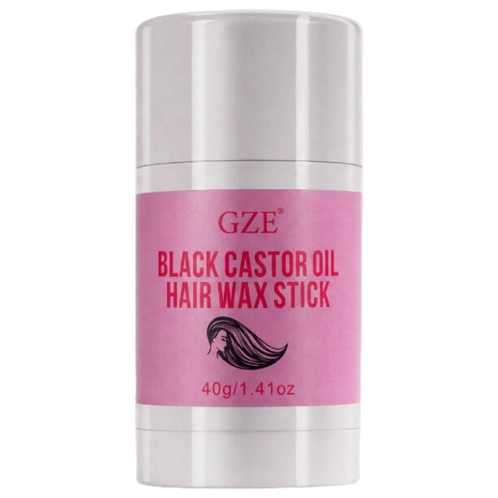 GZEkCastorOilHairWaxStick - Controle de Fios Rebeldes, Reparação de Pontas Duplas, Controle e Suavização de Bordas para