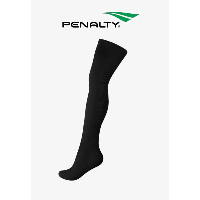 MEIÃO ESPORTIVO PENALTY STORM ADULTO - FUTEBOL - PRETO - 26 AO 44