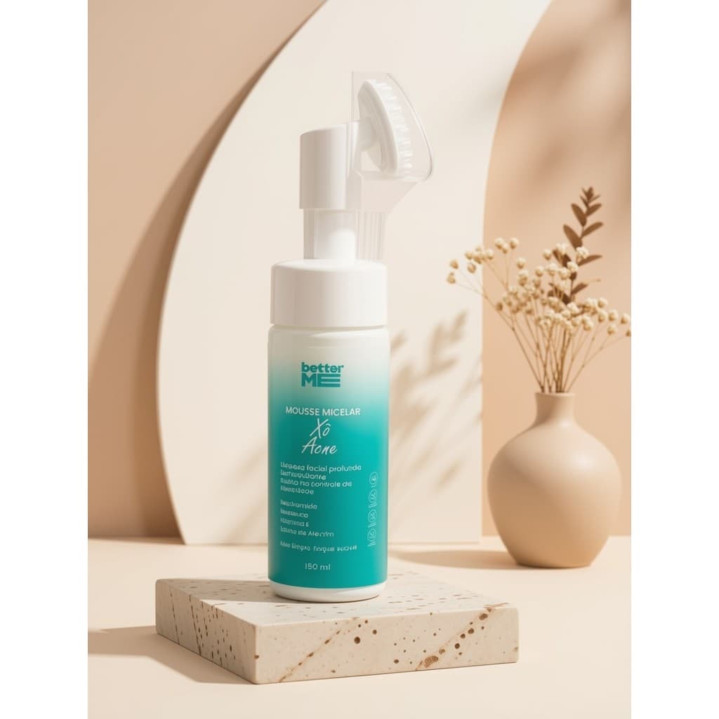 Mousse Micelar Better Me 150ml com Escova Massageadora