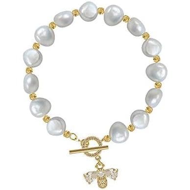 Pulseiras de Pérolas para Mulheres, Pulseira de Pérolas de Água Doce e Cristais, Pulseiras Boho, Pulseiras de Contas, Pr