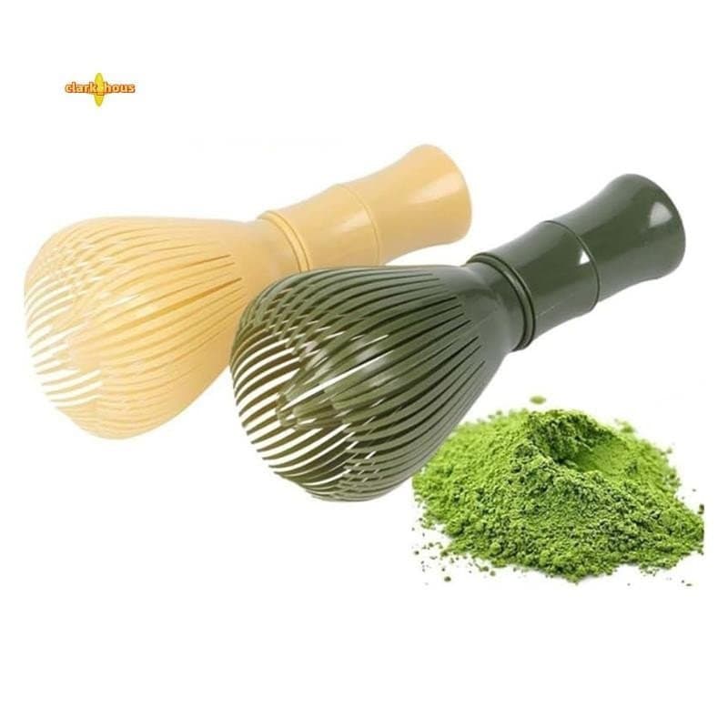2 Pçs PP Resina Matcha Batedor Perseguição Escova Ferramentas Para Chá Verde Em Pó Reutilizável Preparar