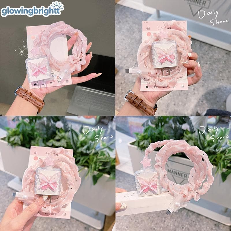 Capa Protetora De Carregador De Arco Borboleta GLOWI Para Kit De Manga De Cabo 16/15 Pro Max