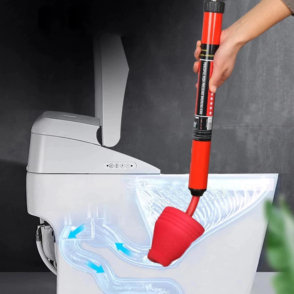 Novo 600mm Desentupidor Manual de Pia, Vaso e Esgoto Tipo Bomba de Sucção Alta Pressão, Potente