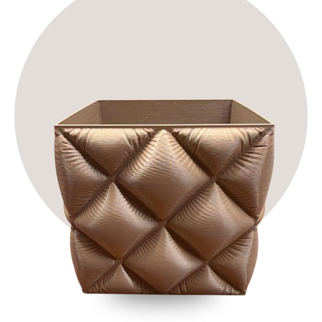 Vaso Decorativo 3D Cappuccino Base Preta Suculenta Cacto Moderno Elegante Presente Plantas Climbr