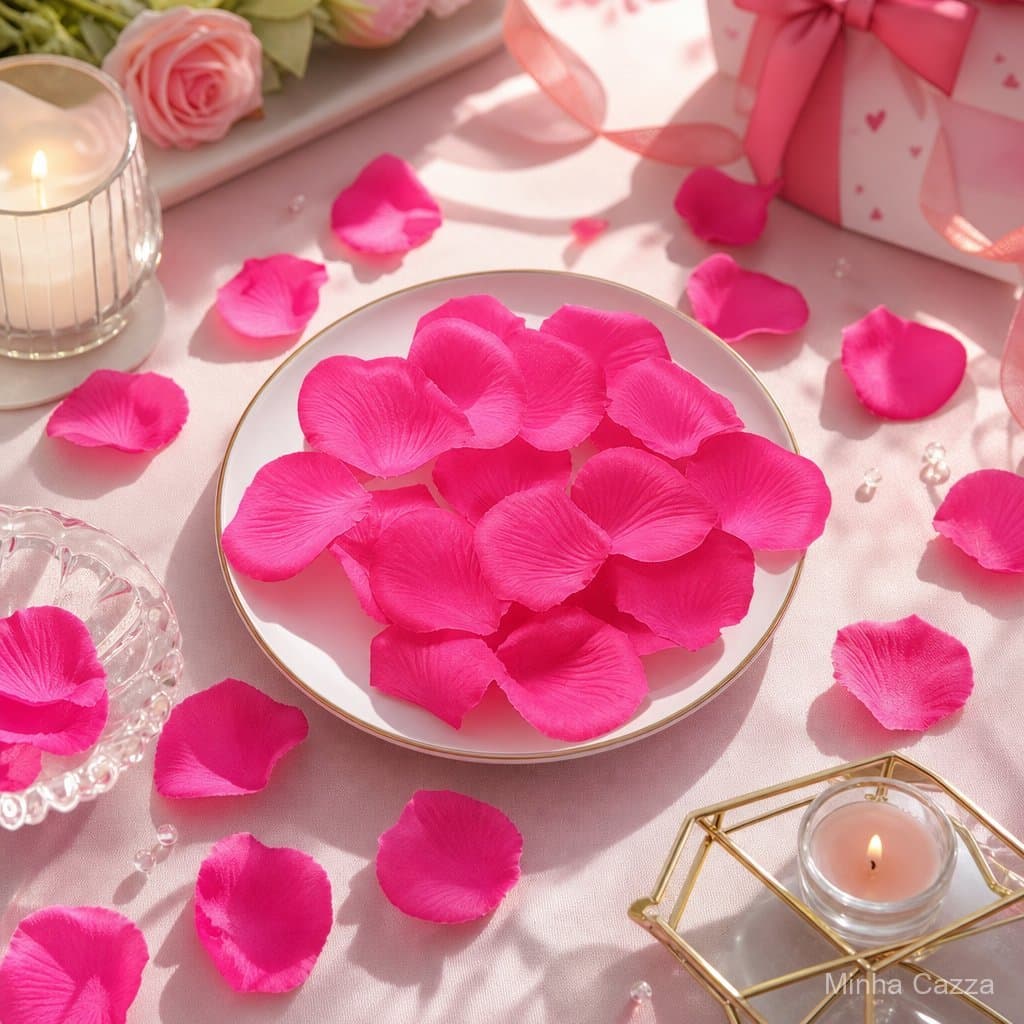 1000/2000/3000 Pcs Pétalas De Rosa Rosa Frescas Aromáticas Em Pacotes Facilmente Utilizáveis Para Decoracao E Arte
