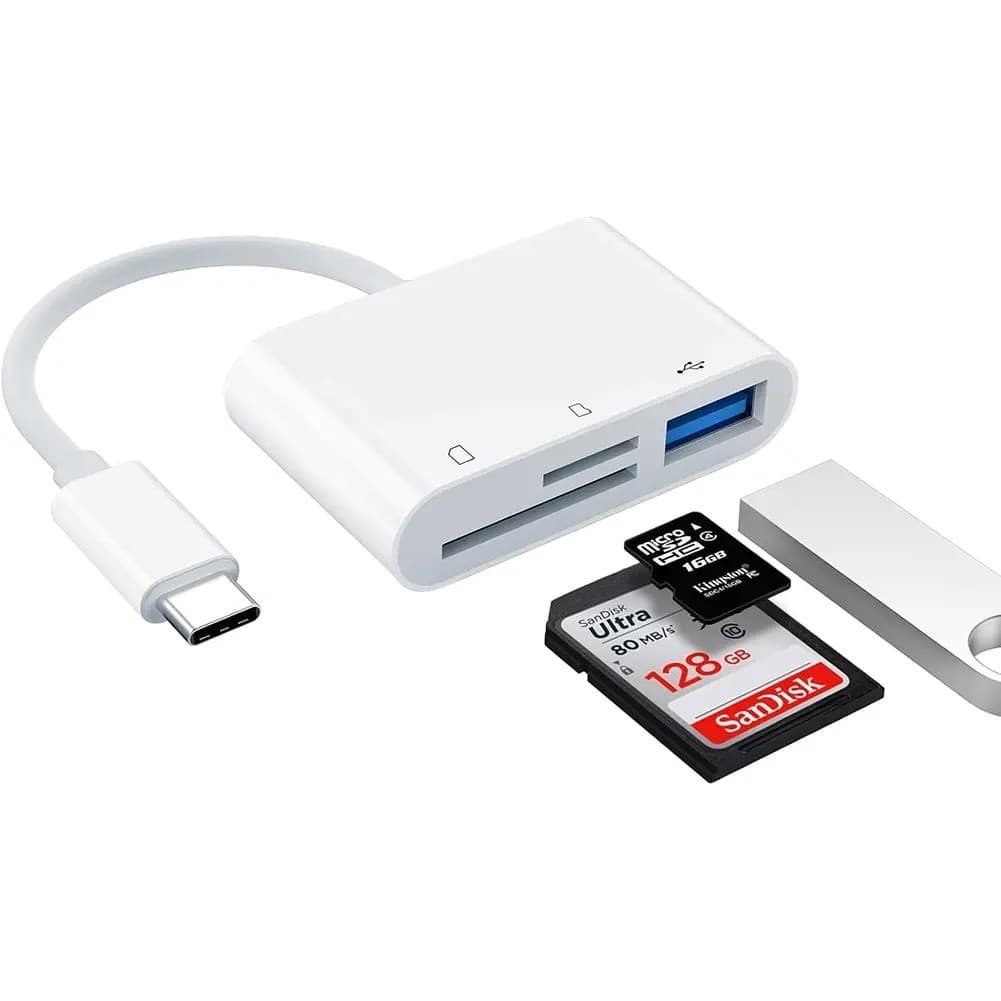 Adaptador leitor de cartão USB SD, adaptador leitor de cartão Micro SD TF, adaptador leitor de cartão de câmera USB 3 em