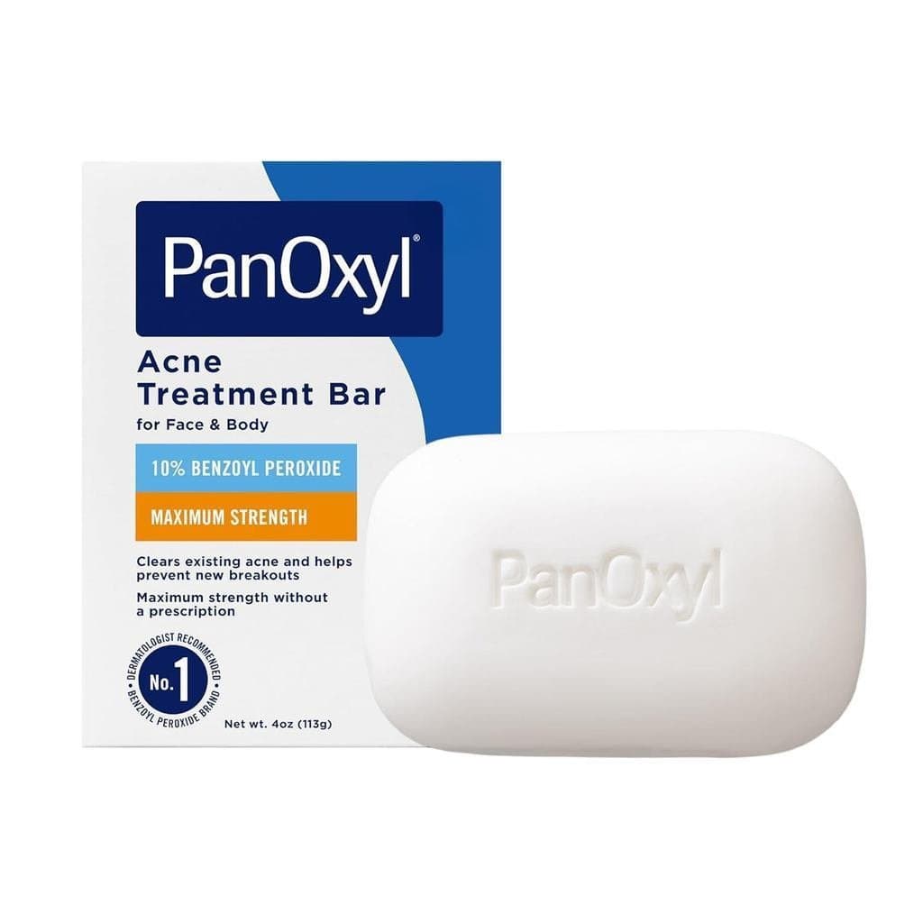 O sabonete removedor de acne PANOK contém 10% de peróxido de benzoíla, que pode limpar eficazmente o rosto e as bochecha