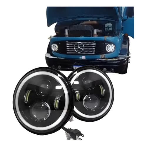 Kit Completo Farol Olho Anjo Mercedes 1111 1113 1114