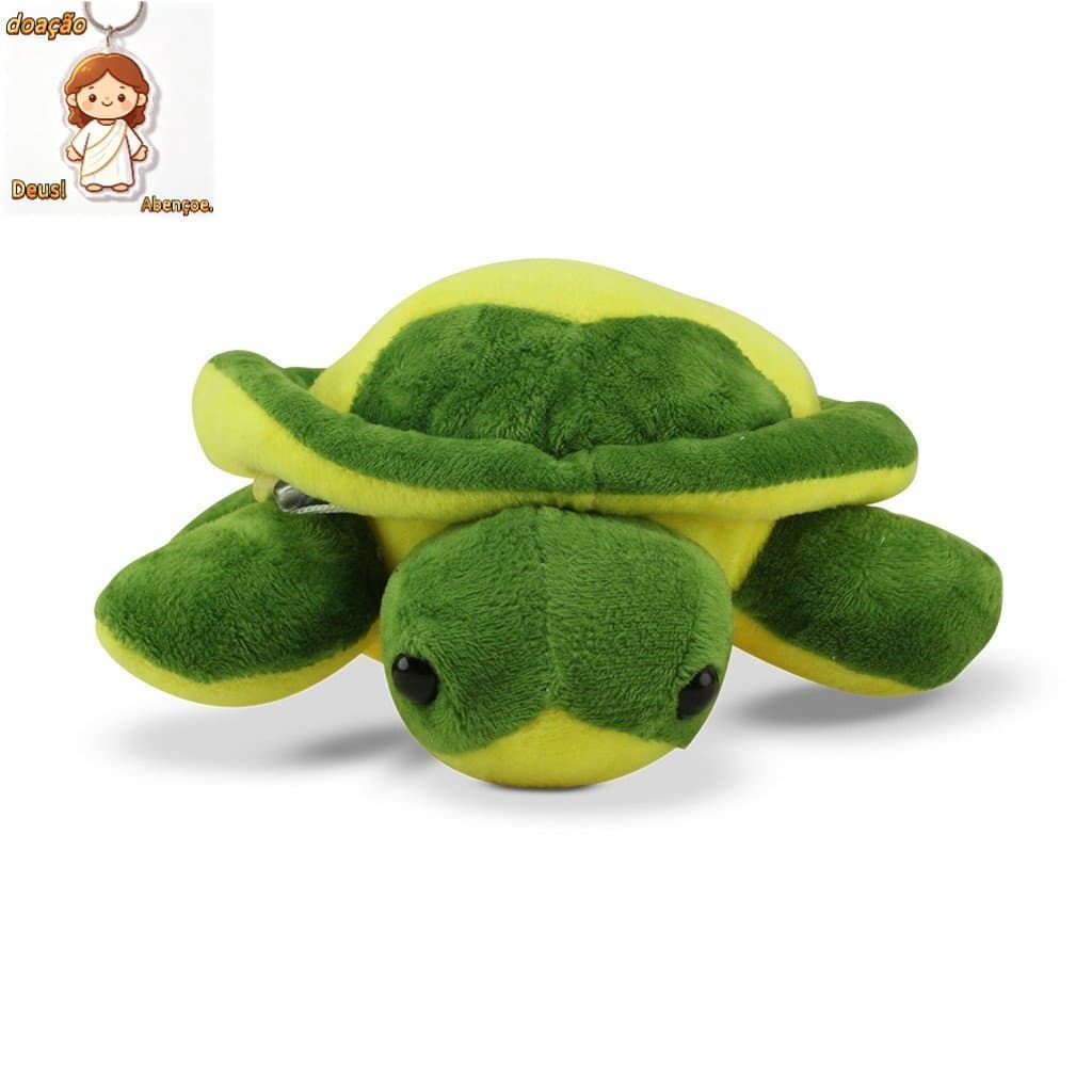 Bicho de Pelúcia Tartaruga Fofinha para Brincar e Decorar Importado 20cm 1 Unidade