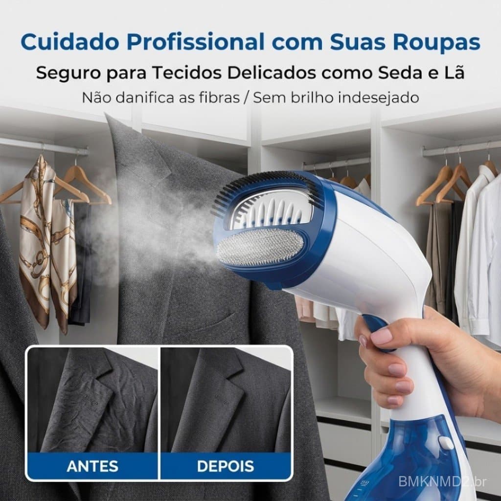 Passadeira A Vapor Portátil Vaporizador Ferro Luxo 110V/220V roupas estofados e cortinas sem amassados