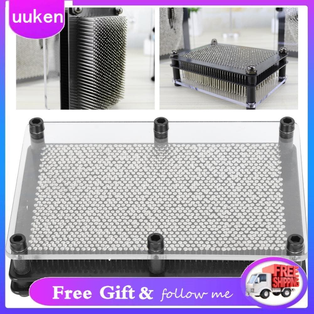 uukendh Rosvola Metal Pin Art Board Brinquedo Plástico para Quarto Modelo 3D DIY Ornamentos Decorativos