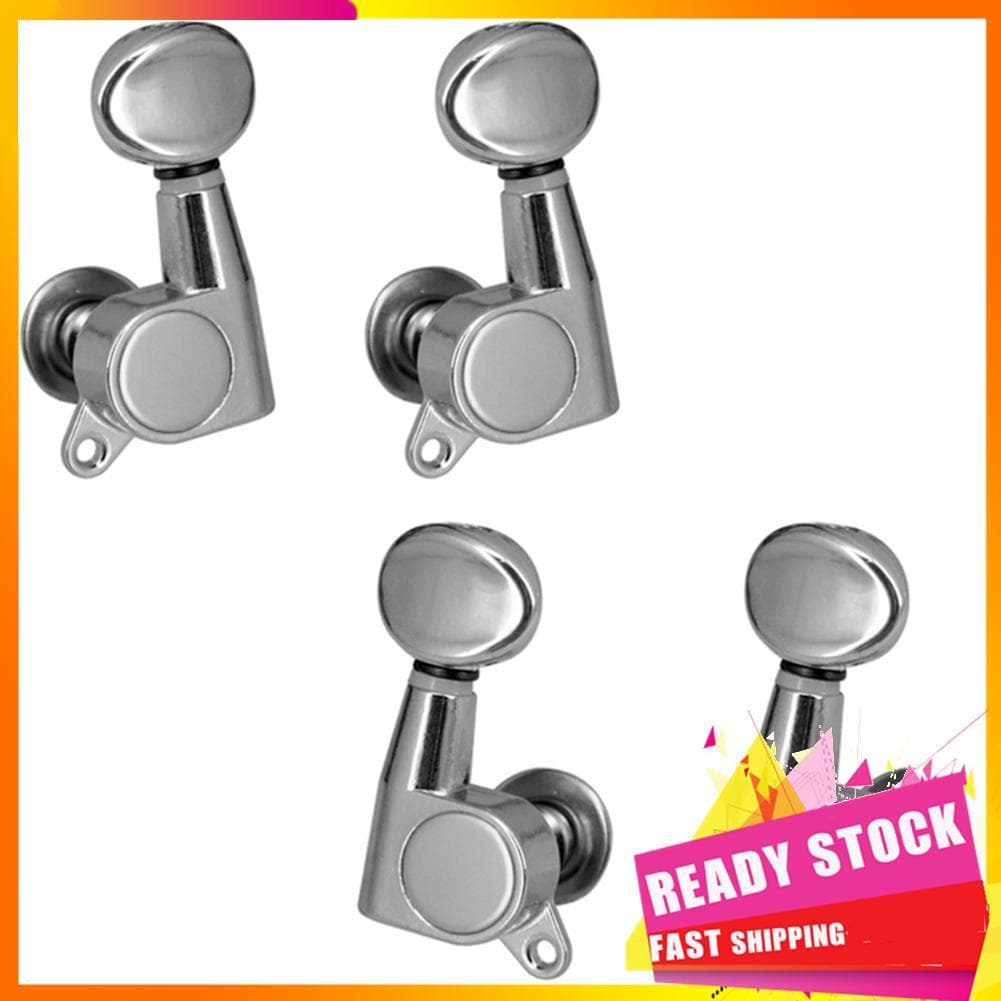 Gfgfgfgg Drfeify Ukulele Tuning Pegs 15 Gear Ratio String Tuners 2L2R Cabeças de máquina para feitos de plástico e