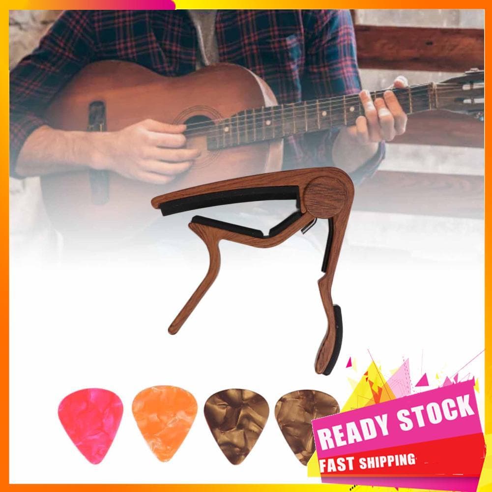 Gfgfgfgg Poenvfpo braçadeira de corda para capo de guitarra, para banjo bandolim ukulele com 5 peças de borracha de