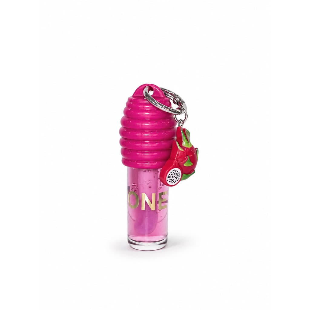 Lip Gloss Hidratante Labial Pitaya Com Chaveiro Adulto Infantil Brilho