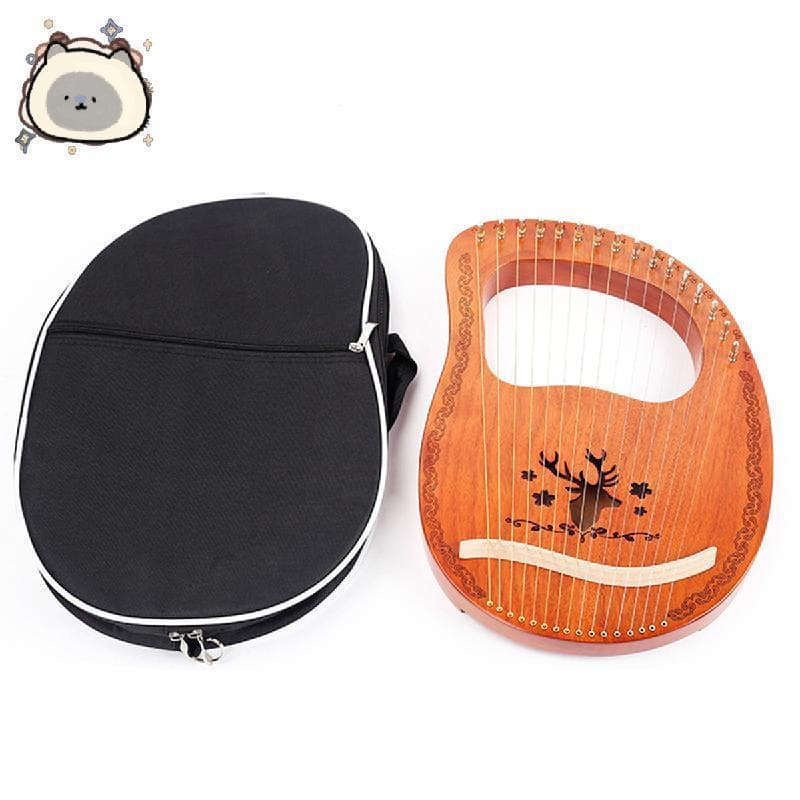 (Apenas Bolsa) De Armazenamento Para Transporte Lyre Harp , Portátil De Tecido De Algodão De 19 Cordas E 16 Com Borda Br