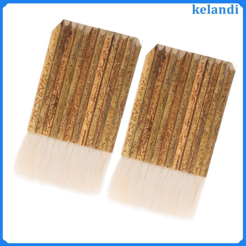🎤 2Peças Pincel De Bambu Para Pintura Multifuncional Em Várias Cores