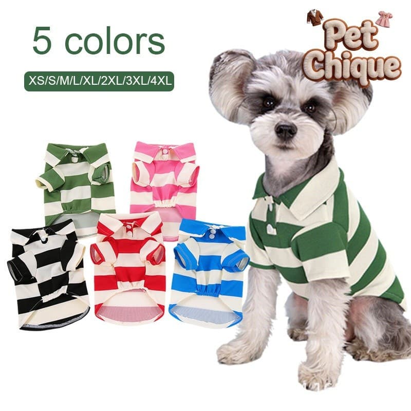 Pet Chique – Camisa Polo de Manga Curta para Cães e Gatos 2026