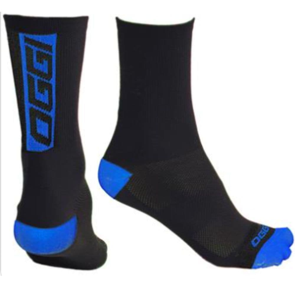 Meia Ciclismo Oggi Bike Cano Médio 38 / 43 Preto / Azul
