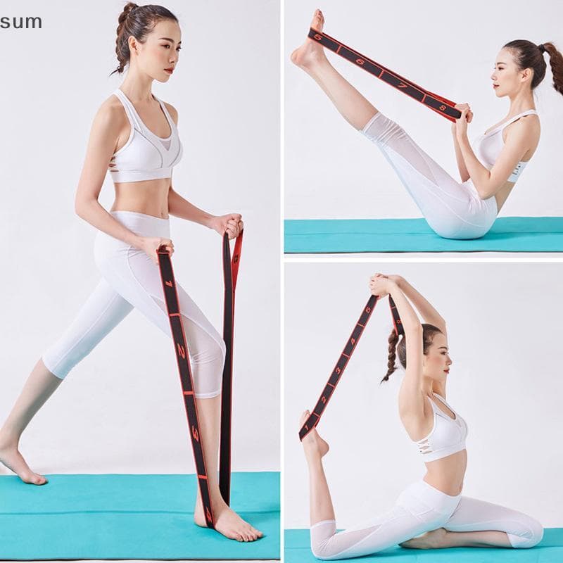 [sum] Faixas De Resistência Multifuncionais Para Ioga E Pilates , Laço Exercícios Físicos , Cinto Elástico Dança Latina