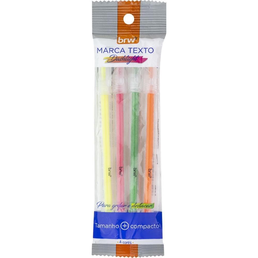 Caneta Marca Texto Dashligth 4 Cores BL.C/04