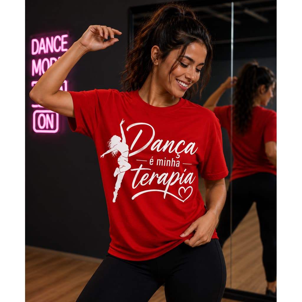 Camiseta Dança É Minha Terapia Camisa Dance Dançarina