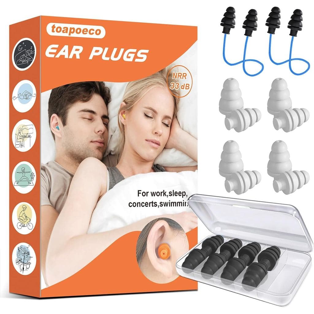 Protetores Auriculares para Dormir com Cancelamento de Ruído, Protetores Auriculares Reutilizáveis para Dormir, Shows, R