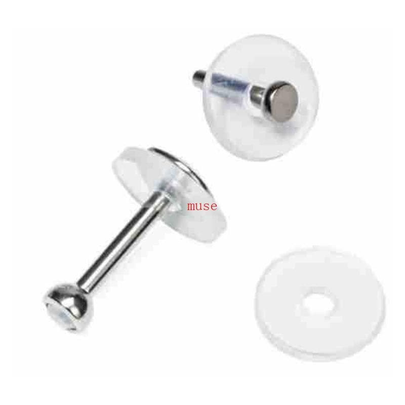 100 Peças Rolhas Brinco Transparentes E Suaves Almofadas Disco Silicone Macias Elásticas Para Brincos Esta