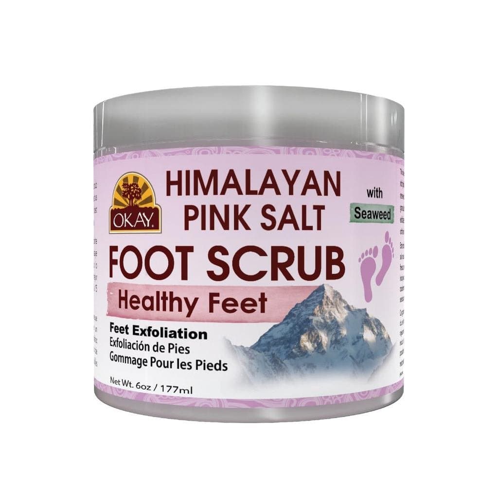 OKAY Esfoliante para os Pés com Sal Rosa do Himalaia - Esfoliante Corporal para Mulheres e Homens, Esfoliante para Pés,