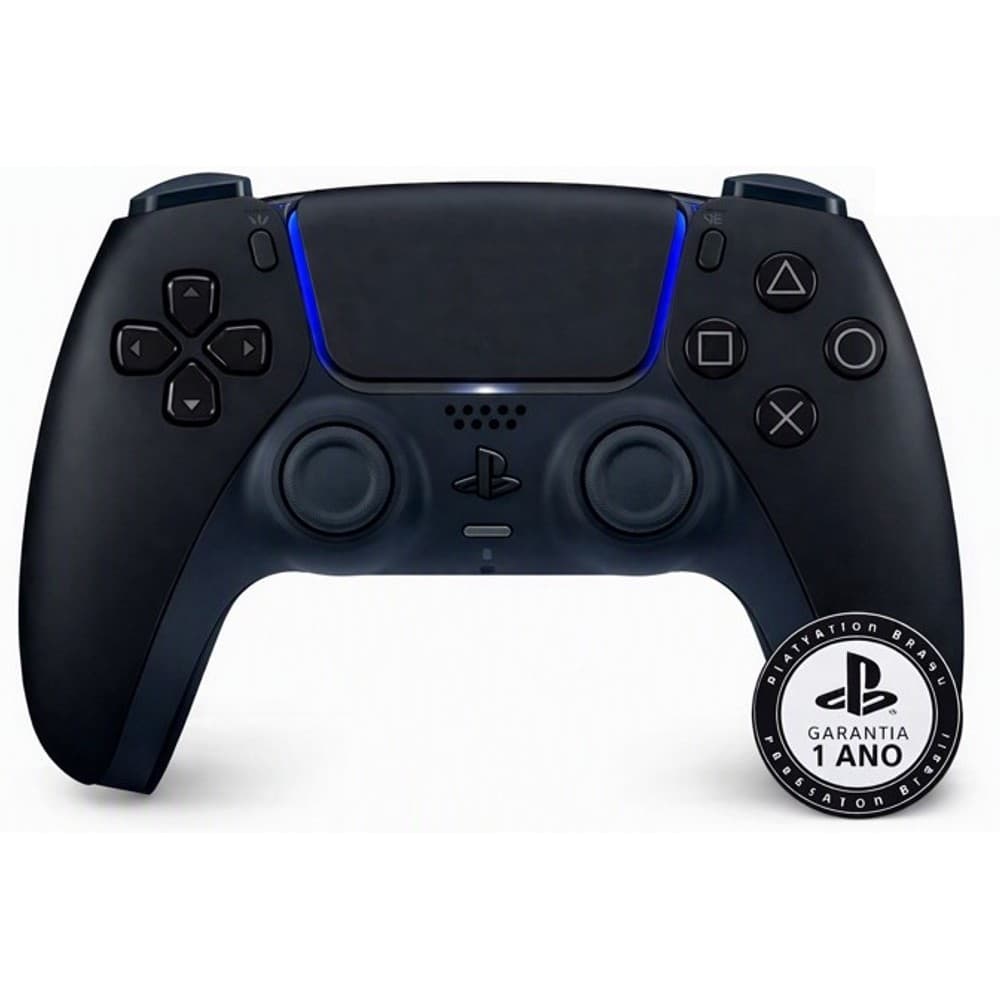 Controle PS5 Dualsense Sem Fio Sony Midnight Black (Preto) Original (Nota Fiscal e Garantia)