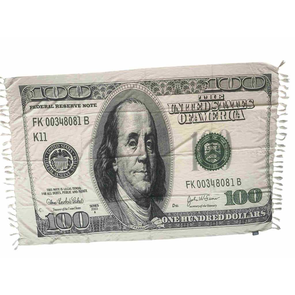 Canga de praia saida de praia pareo poliester dollar