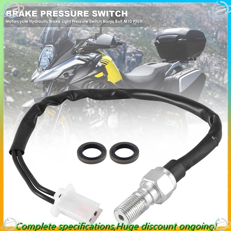 Interruptor De Pressão Da Luz De Freio Hidráulico Motocicleta Banjo Parafuso M10 Passo Para Atvs M10 1MM