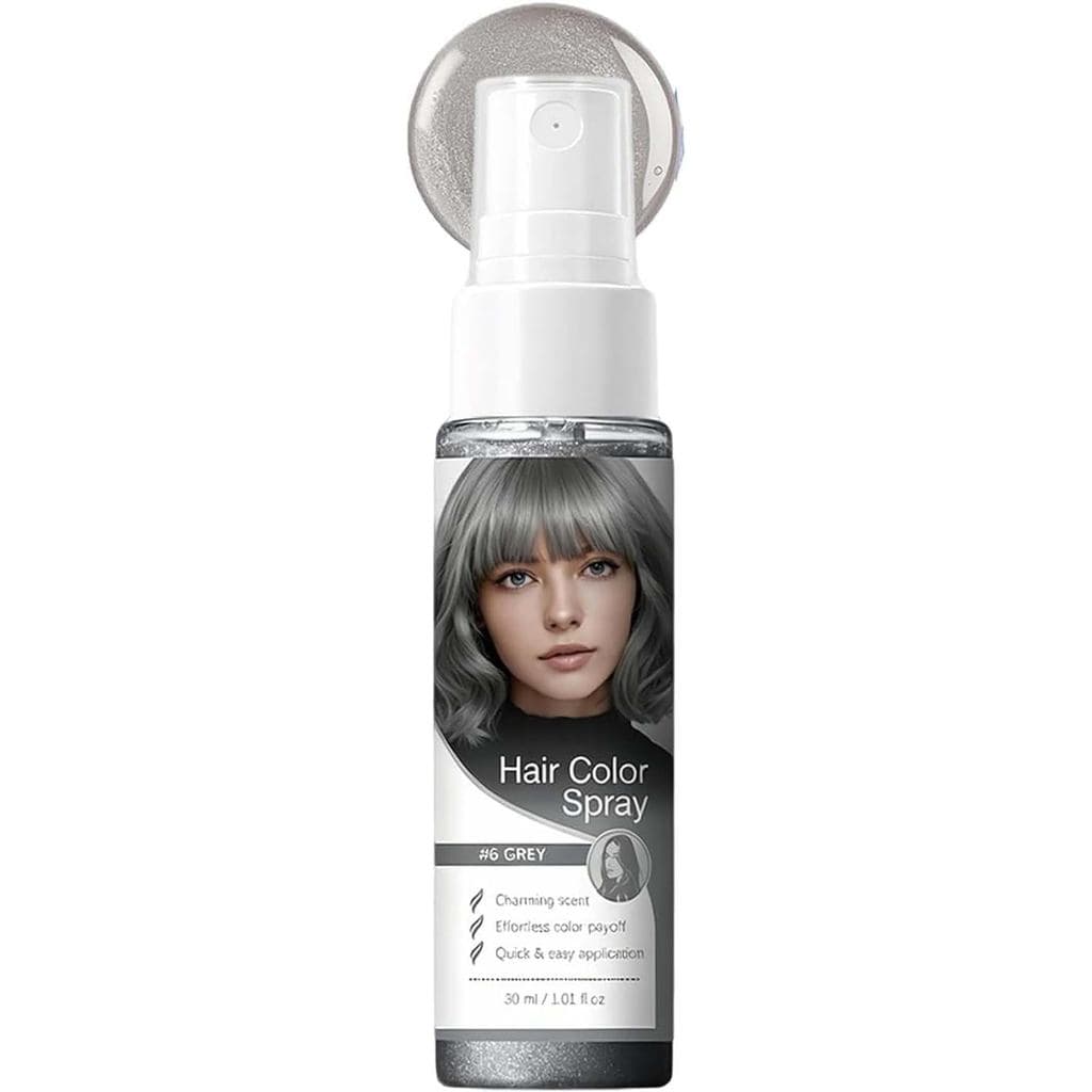 Spray de Cor Temporária para Cabelo, Tintura Temporária de Uso Único, Lavável, Roxo, Azul, Cinza, para Mulheres, Spray p