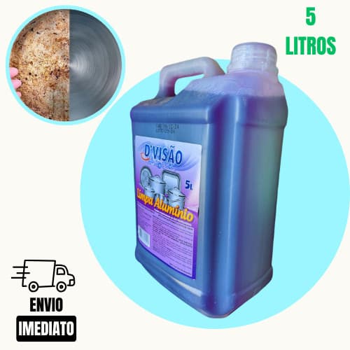 Kit 1/2 Limpa Alumínio Roxo 5 Litros Professional Brilho intenso - Delivery, Desengraxante
