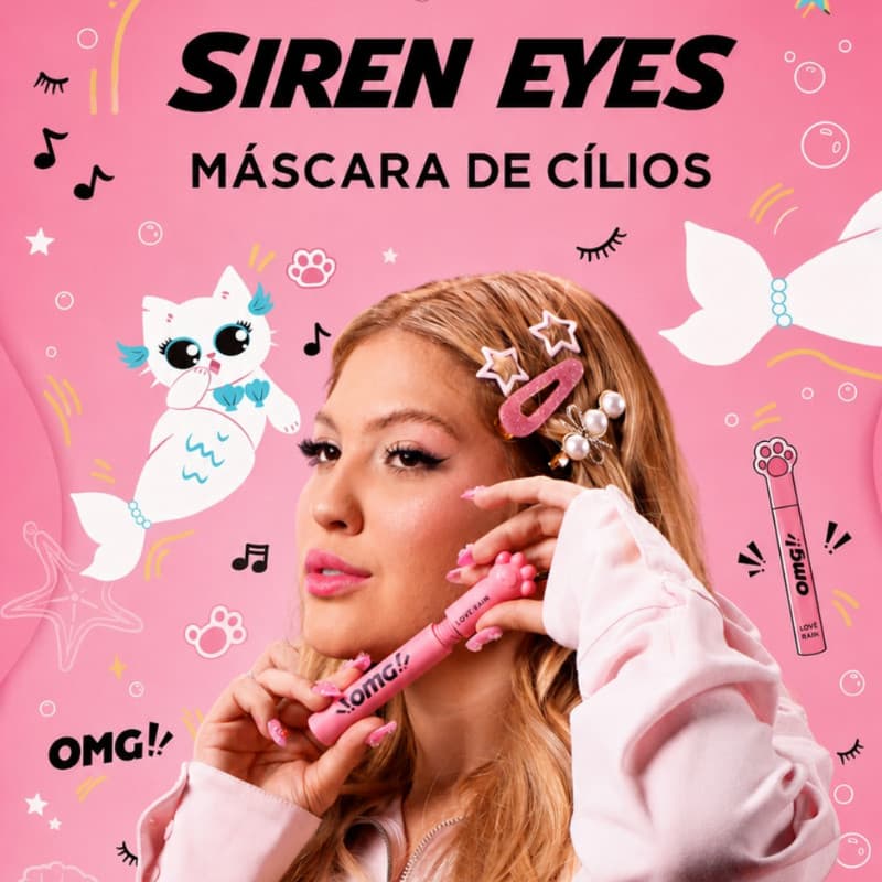 Máscara de Cílios Long Lashes OMG! - Lové Rain Cosméticos