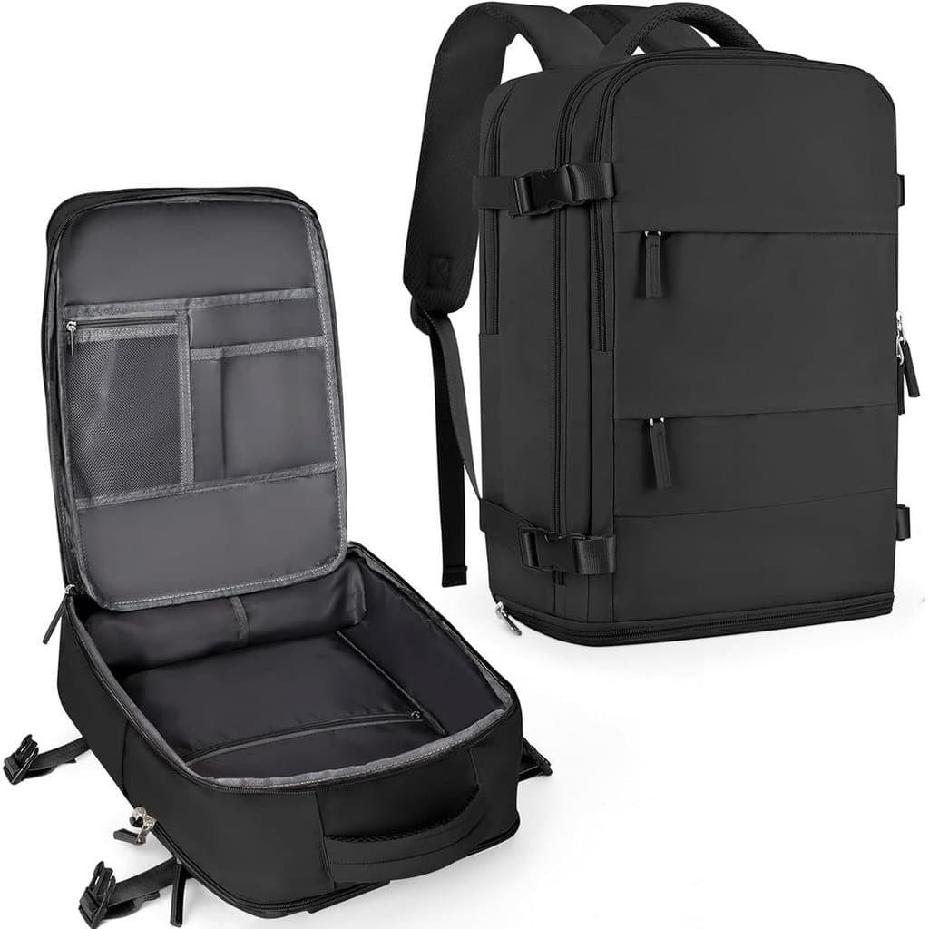 Mochila de viagem unissex Coowoz, mochila de mão aprovada para cabine, mochila esportiva à prova d'água para atividades