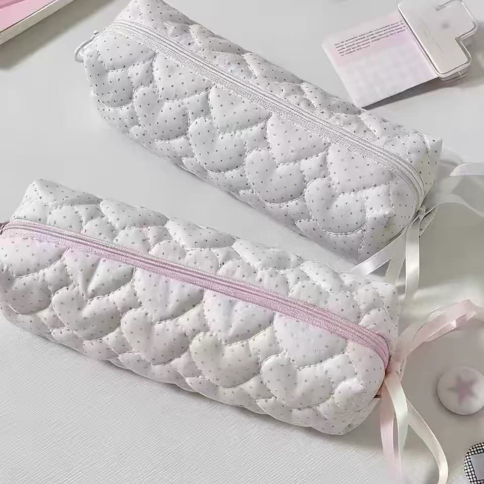 Estojo De Lápis De Grande Capacidade Amor Onda Caixa Arco Papelaria Saco De Cosméticos Presente Prêmio Material De Estud