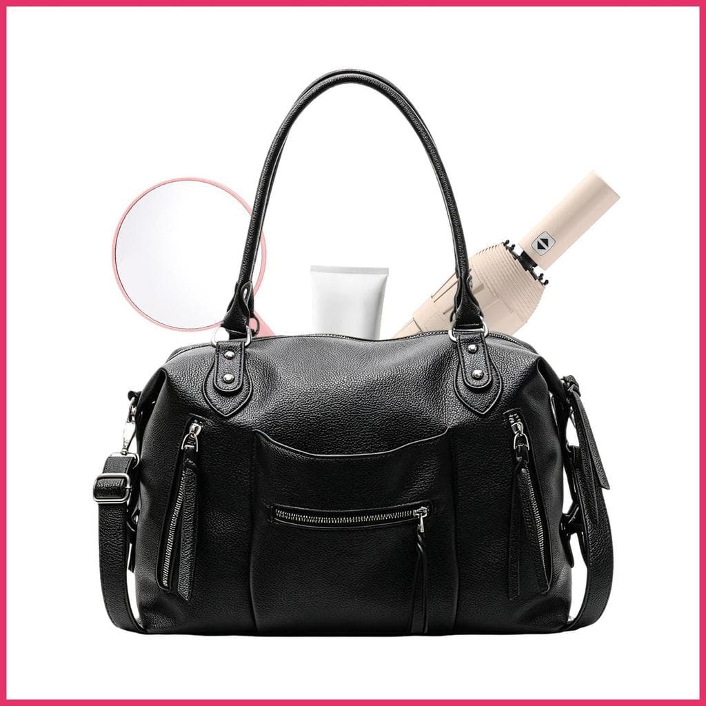 Bolsa De Ombro De Couro Com Alça Ajustável Vintage Bolsas Femininas PU Para Escola xurit1br