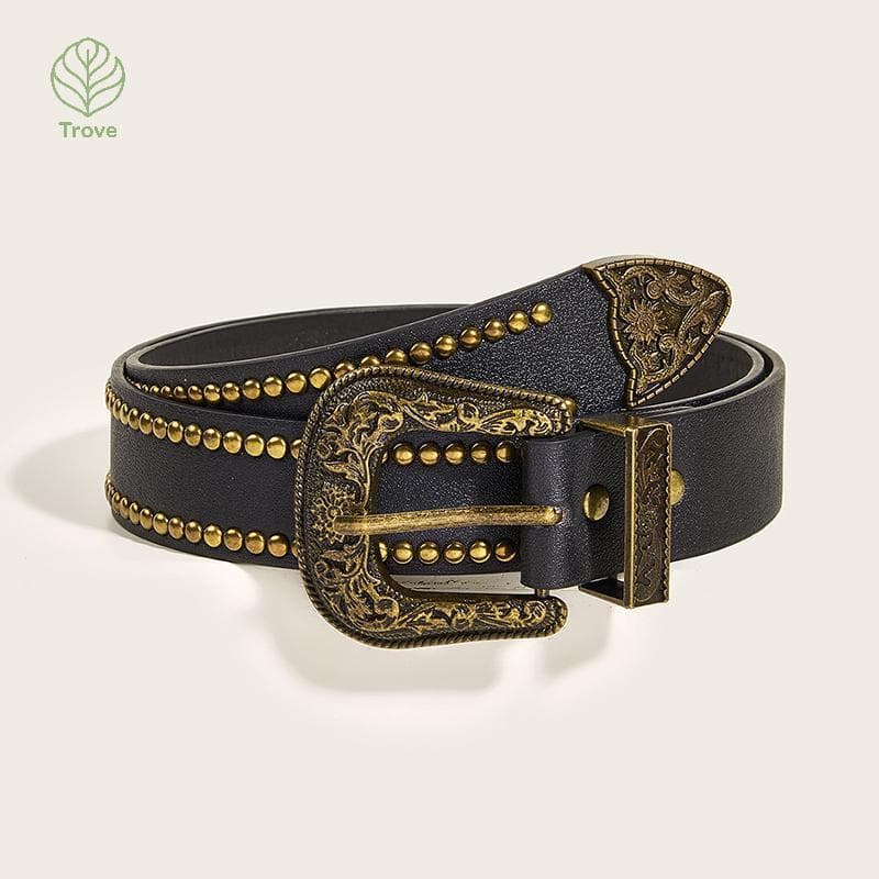 Trove Nova Tendência De Unhas Retro Moda Estilo Punk Cinto Personalidade Jeans Masculino E Feminino Universal Novo