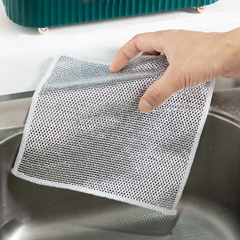 kit 6 Panos De Limpeza De Cozinha Fogão Reutilizável/Toalha Louça/Panos DomésticO/Lavagem De Aço