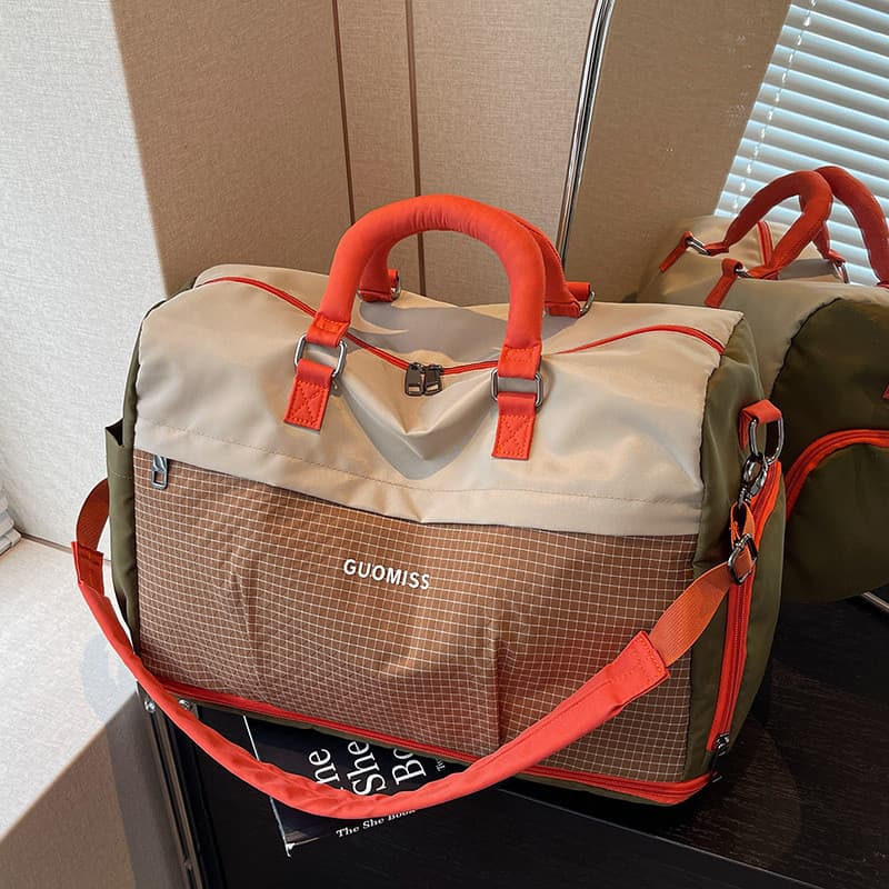 Bolsa de viagem de grande capacidade, separação seca e molhada, natação, academia, extensível, bolsa de bagagem de mão,