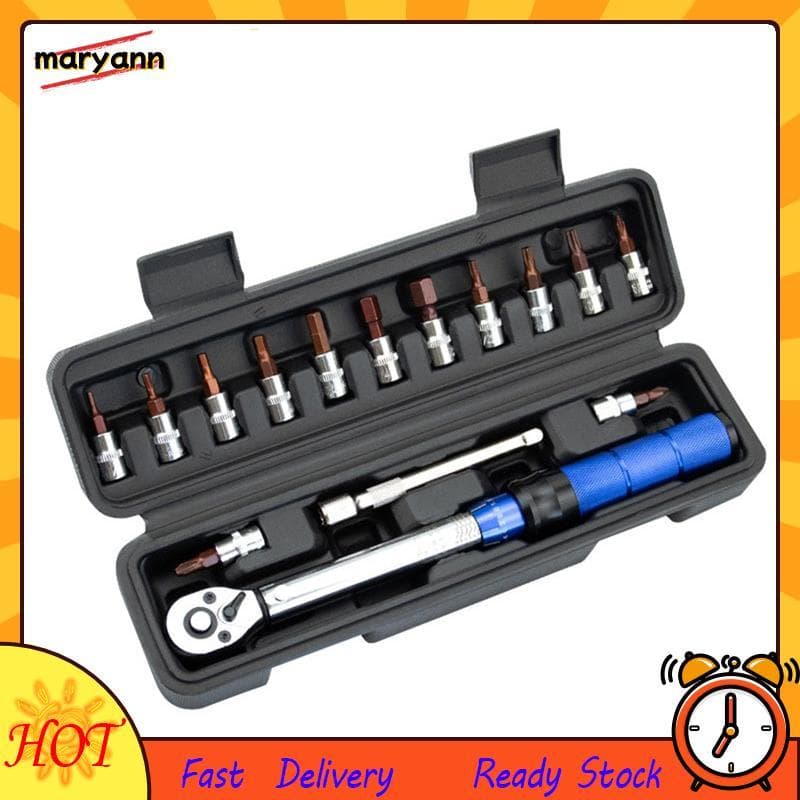 1/4 " 2-24Nm Chave De Torque Ajustável Kit De Ferramentas De Reparo De Bicicleta Conjunto Manuais