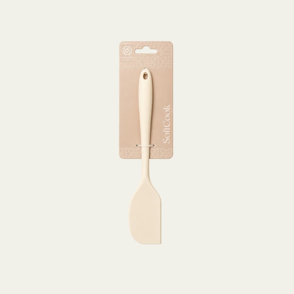 Utensílio de Cozinha Espátula Pequena Silicone Creme - Doremi Casa e Decor