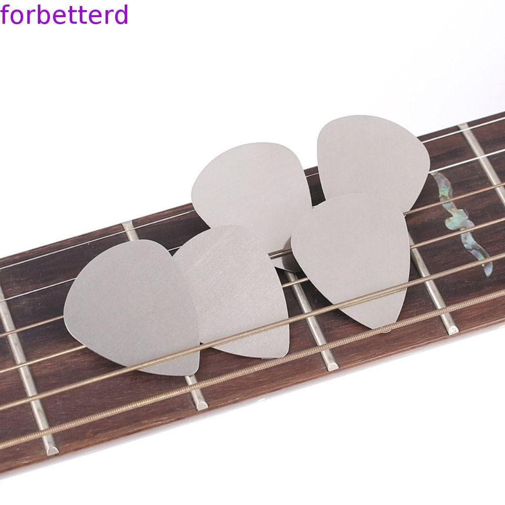 10 Peças Palhetas De Guitarra De Aço Inoxidável , Palheta Metal Mediador De 0.3 Mm , Estilhaços De Dedo Com Gestos Trian
