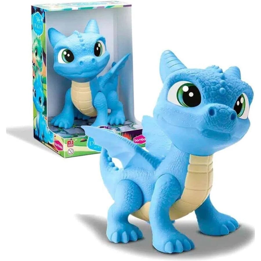 Boneco Dragon Brinquedo Grande Em Vinil Macio Infantil Banguela