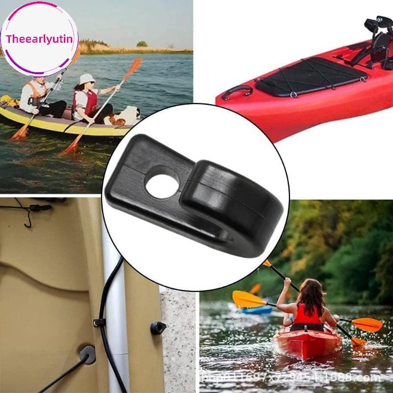 theearlyutin 10PC Kayak De J-Hook Marine Sólido Nylon Plástico Bule Acessórios Multifuncionais Tenda Durável Surf Ao Ar