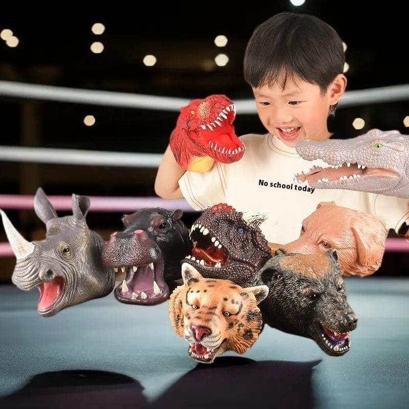 Cupuka 1 Peça T-Rex Dinossauro Mundo Modelo Animal Figuras De Ação Coleção Brinquedos Macios Fantoches De Mão Cabeça De