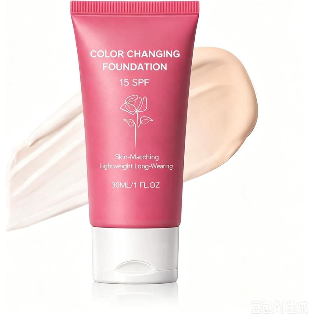 oochie Foundation Korean, Base de Maquiagem que Muda de Cor para Mulheres com Pele Madura Acima de 60 Anos, Perfeitor de