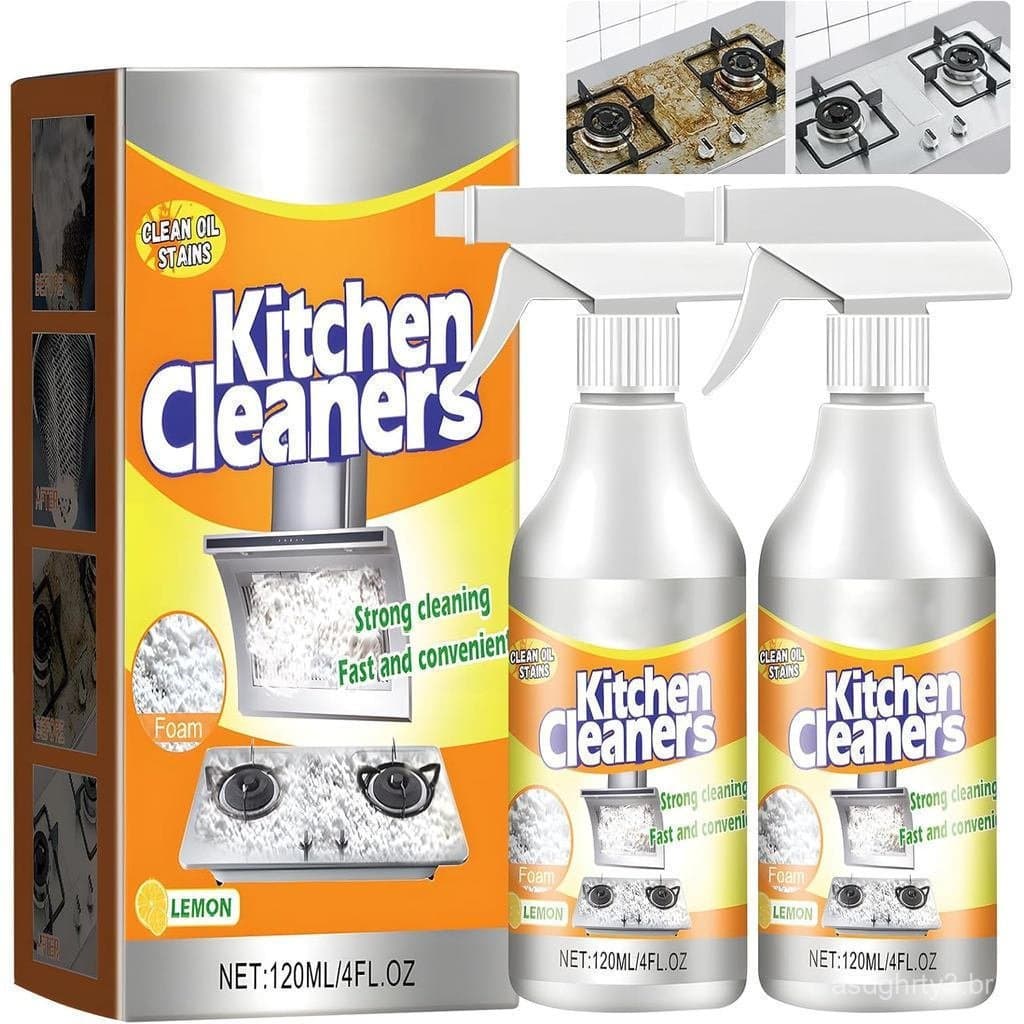 2 unidades de limpador de para cozinha, limpador de manchas difíceis, para fogões domésticos, limpador multiuso p
