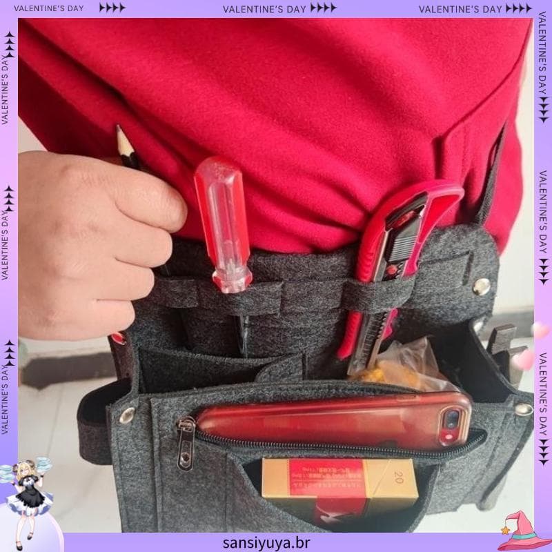 3071 Coleção de pessoas espessada novo estilo carpinteiro multifuncional bolsa de cintura estilo cinto bolsa de unhas bo