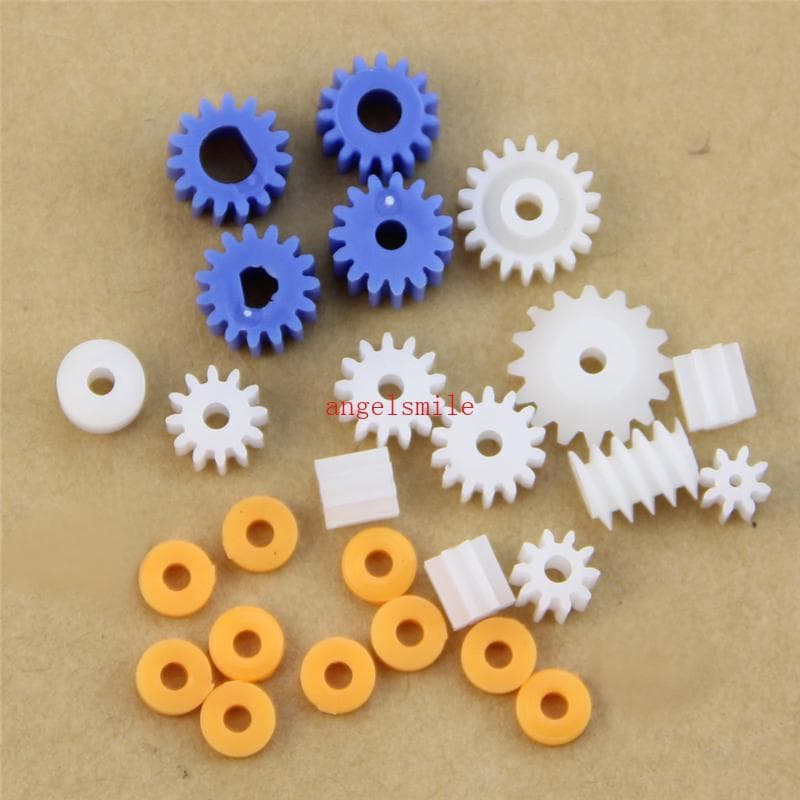 Ace 16 Tipos De Engrenagens De Eixo Gear-B 2MM 2 3MM 3MM 3 17MM 4MM Plástico Sem-Fim